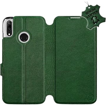 Flip pouzdro na mobil Huawei Y7 2019 - Zelené - kožené - Green Leather (5903226884148)