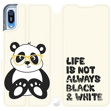 Flipové pouzdro na mobil Huawei Y6 2019 - M041S Panda - life is not always black and white (5903226884551)