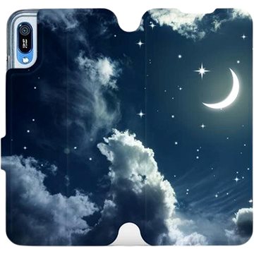 Flipové pouzdro na mobil Huawei Y6 2019 - V145P Noční obloha s měsícem (5903226885145)