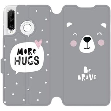 Flipové pouzdro na mobil Huawei P30 Lite - MH06P Be brave - more hugs (5903226897919)