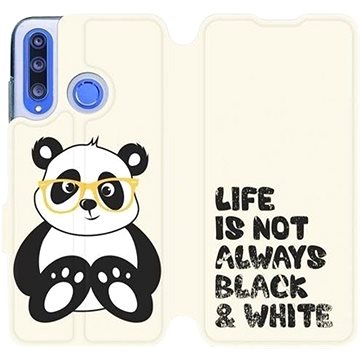 Flipové pouzdro na mobil Honor 20 Lite - M041S Panda - life is not always black and white (5903226898688)