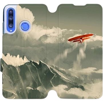 Flipové pouzdro na mobil Honor 20 Lite - MA03P Oranžové letadlo v horách (5903226898923)