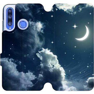 Flipové pouzdro na mobil Honor 20 Lite - V145P Noční obloha s měsícem (5903226899272)