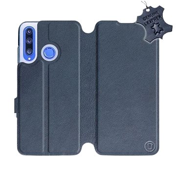 Flip pouzdro na mobil Honor 20 Lite - Modré - kožené - Blue Leather (5903226899692)