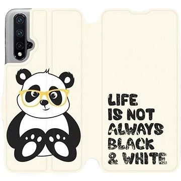 Flipové pouzdro na mobil Honor 20 - M041S Panda - life is not always black and white (5903226918195)