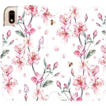 Flipové pouzdro na mobil Huawei Y5 2019 - M124S Růžové květy (5903226919727)