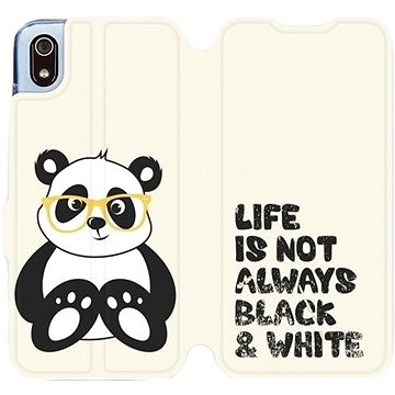 Flipové pouzdro na mobil Xiaomi Redmi 7A - M041S Panda - life is not always black and white (5903226938377)