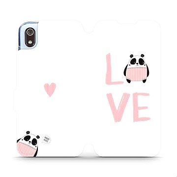 Flipové pouzdro na mobil Xiaomi Redmi 7A - MH09S Panda LOVE (5903226939480)
