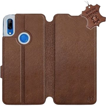 Flip pouzdro na mobil Huawei P Smart Z - Hnědé - kožené - Brown Leather (5903226940783)