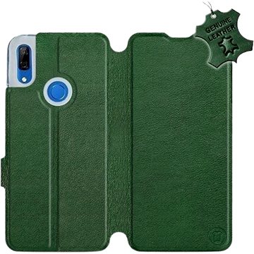 Flip pouzdro na mobil Huawei P Smart Z - Zelené - kožené - Green Leather (5903226940820)