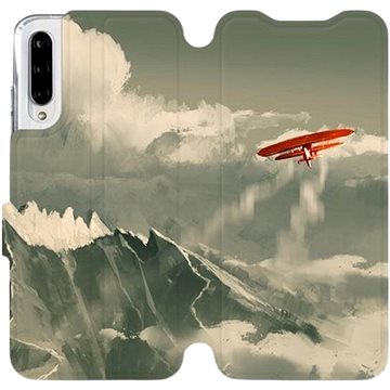Flipové pouzdro na mobil Xiaomi Mi A3 - MA03P Oranžové letadlo v horách (5903226952830)