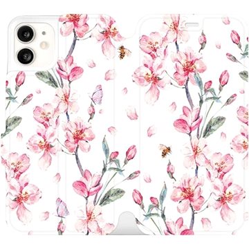 Flipové pouzdro na mobil Apple iPhone 11 - M124S Růžové květy (5903226975464)