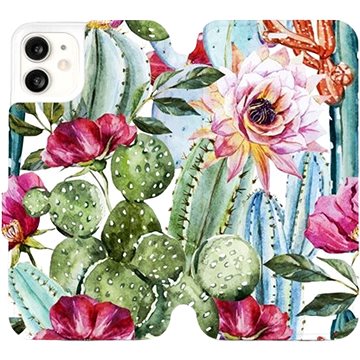 Flipové pouzdro na mobil Apple iPhone 11 - MG09S Kaktusy a květy (5903226976171)
