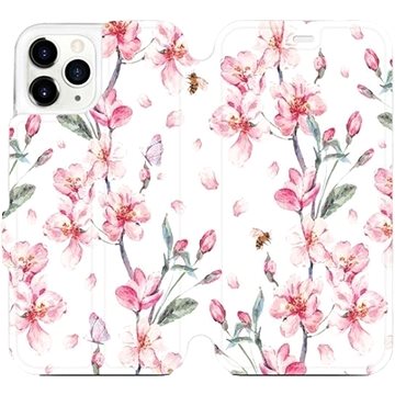 Flipové pouzdro na mobil Apple iPhone 11 Pro - M124S Růžové květy (5903226976904)