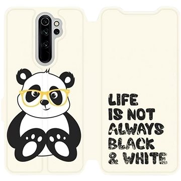 Flipové pouzdro na mobil Xiaomi Redmi Note 8 Pro - M041S Panda - life is not always black and white (5903226984008)