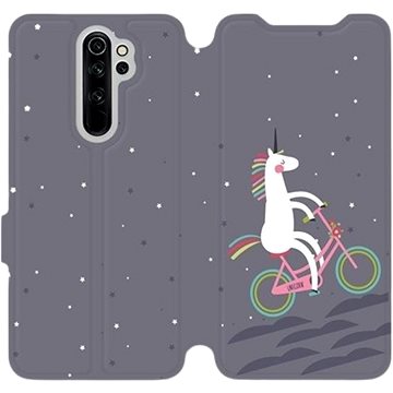 Flipové pouzdro na mobil Xiaomi Redmi Note 8 Pro - V024P Jednorožec na kole (5903226984473)