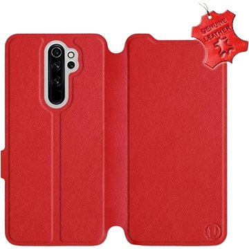 Flip pouzdro na mobil Xiaomi Redmi Note 8 Pro - Červené - kožené - Red Leather (5903226984992)