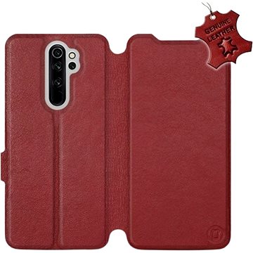 Flip pouzdro na mobil Xiaomi Redmi Note 8 Pro - Tmavě červené - kožené - Dark Red Leather (5903226985005)