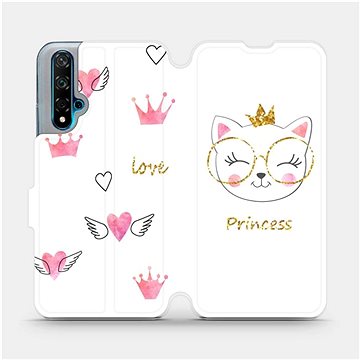 Flipové pouzdro na mobil Huawei Nova 5T - MH03S Kočička princess (5903516056873)