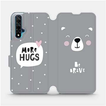 Flipové pouzdro na mobil Huawei Nova 5T - MH06P Be brave - more hugs (5903516056903)