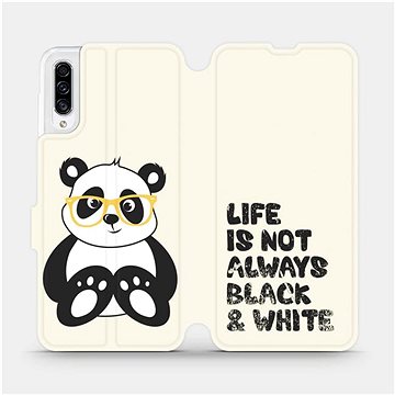 Flipové pouzdro na mobil Samsung Galaxy A30s - M041S Panda - life is not always black and white (5903516061976)