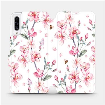 Flipové pouzdro na mobil Samsung Galaxy A30s - M124S Růžové květy (5903516062072)