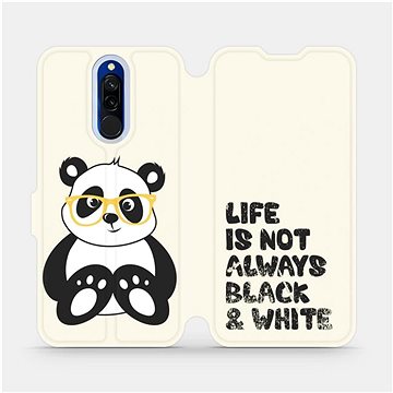 Flipové pouzdro na mobil Xiaomi Redmi 8 - M041S Panda - life is not always black and white (5903516075980)
