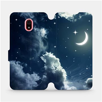 Flipové pouzdro na mobil Xiaomi Redmi 8a - V145P Noční obloha s měsícem (5903516078011)