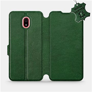 Flip pouzdro na mobil Xiaomi Redmi 8a - Zelené - kožené - Green Leather (5903516078417)
