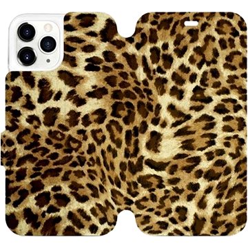 Flipové pouzdro na mobil Apple iPhone 11 Pro - VA33P Leopardí vzor (5903516093274)