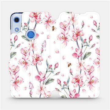 Flipové pouzdro na mobil Huawei Y6S - M124S Růžové květy (5903516123322)