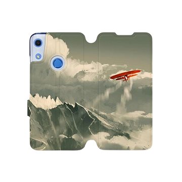 Flipové pouzdro na mobil Huawei Y6S - MA03P Oranžové letadlo v horách (5903516123445)