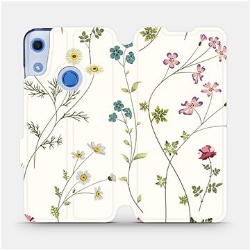 Flipové pouzdro na mobil Huawei Y6S - MD03S Tenké rostlinky s květy (5903516123582)