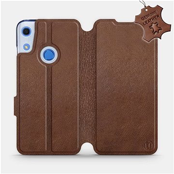 Flip pouzdro na mobil Huawei Y6S - Hnědé - kožené - Brown Leather (5903516124145)