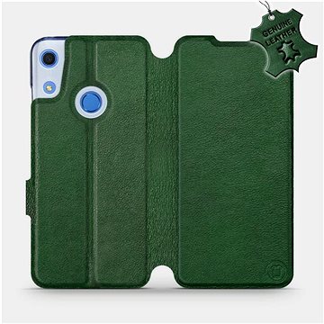 Flip pouzdro na mobil Huawei Y6S - Zelené - kožené - Green Leather (5903516124183)