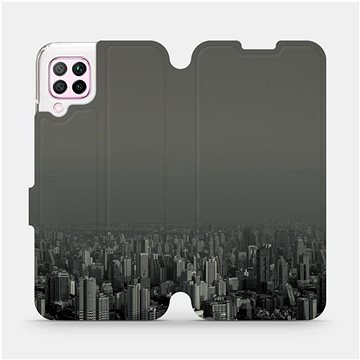 Flipové pouzdro na mobil Huawei P40 Lite - V063P Město v šedém hávu (5903516138456)