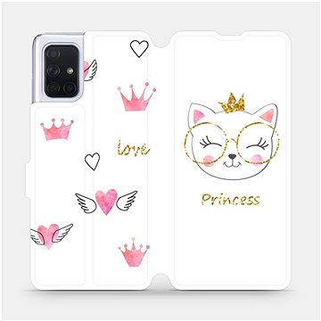 Flipové pouzdro na mobil Samsung Galaxy A71 - MH03S Kočička princess (5903516148028)