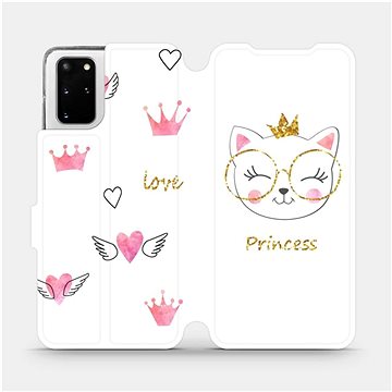 Flipové pouzdro na mobil Samsung Galaxy S20 Plus - MH03S Kočička princess (5903516171118)