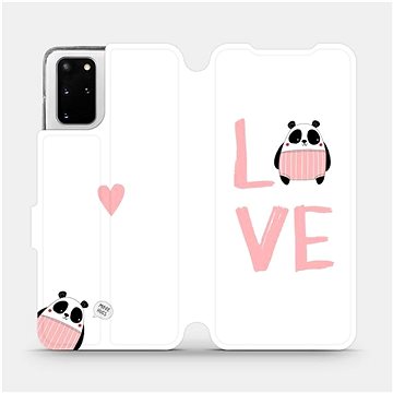 Flipové pouzdro na mobil Samsung Galaxy S20 Plus - MH09S Panda LOVE (5903516171170)