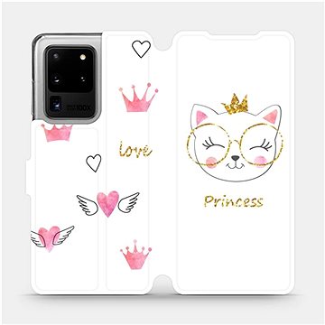 Flipové pouzdro na mobil Samsung Galaxy S20 Ultra - MH03S Kočička princess (5903516172627)