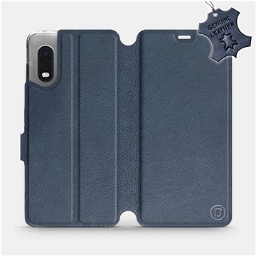 Flip pouzdro na mobil Samsung Xcover PRO - Modré - kožené - Blue Leather (5903516239719)