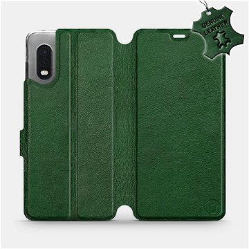 Flip pouzdro na mobil Samsung Xcover PRO - Zelené - kožené - Green Leather (5903516239726)