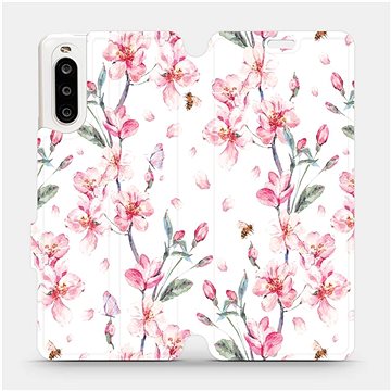 Flipové pouzdro na mobil Sony Xperia 10 II - M124S Růžové květy (5903516240371)