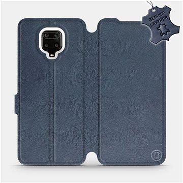 Flip pouzdro na mobil Xiaomi Redmi Note 9 Pro - Modré - kožené - Blue Leather (5903516248568)
