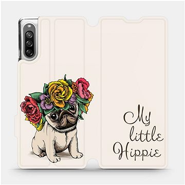 Flipové pouzdro na mobil Sony Xperia L4 - M039P Mopsík My Little Hippie (5903516263769)
