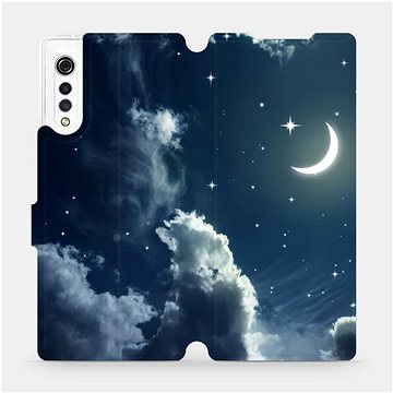 Flipové pouzdro na mobil LG Velvet - V145P Noční obloha s měsícem (5903516302253)