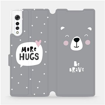 Flipové pouzdro na mobil LG Velvet - MH06P Be brave - more hugs (5903516302710)