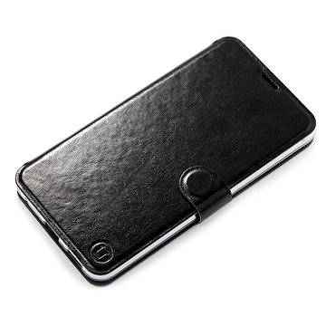 Flipové pouzdro na mobil Xiaomi Redmi 9A v provedení Black&Gray s šedým vnitřkem (5903516319367)
