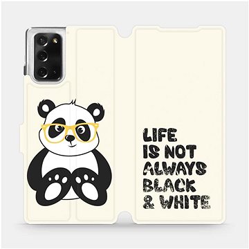 Flipové pouzdro na mobil Samsung Galaxy Note 20 - M041S Panda - life is not always black and white (5903516331611)
