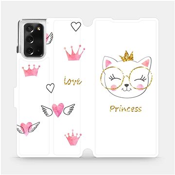 Flipové pouzdro na mobil Samsung Galaxy Note 20 - MH03S Kočička princess (5903516332601)